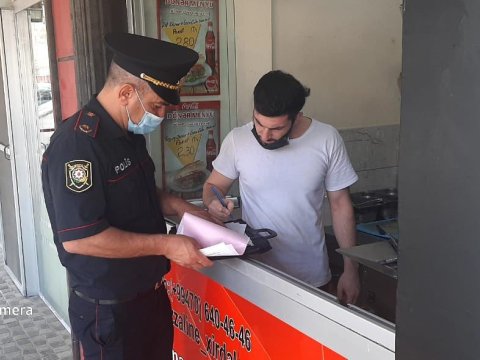 Abşeronda sanitar-karantin qaydalarını pozan 28 nəfər cərimələndi - FOTO