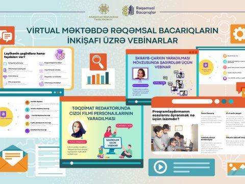 Vebinarlar iştirakçılara yeni və müasir biliklər aşılayır