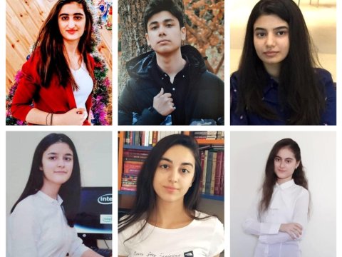 Bakı üzrə yüksək bal toplayan məzunlar - FOTOLAR