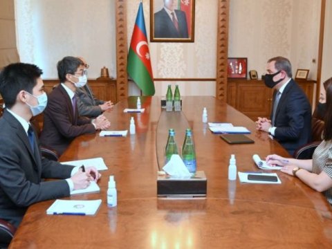 Ceyhun Bayramov Yaponiyanın yeni səfirini qəbul etdi