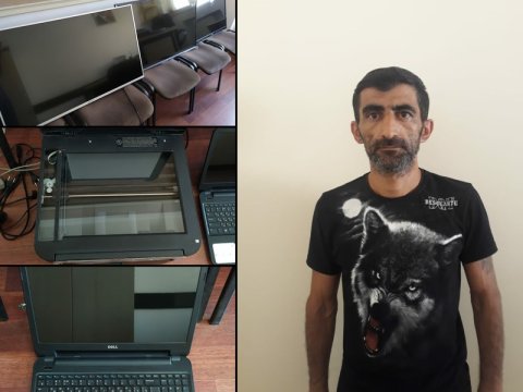 Gəncədə evlərdən oğurluq edən şəxs saxlanıldı