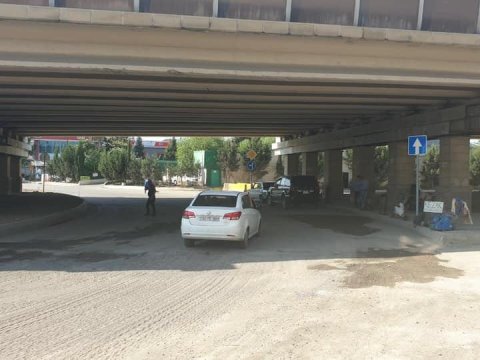 Bakıda daha bir dairəvi yol ləğv edildi - FOTO