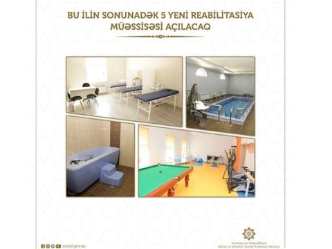 İlin sonunadək 5 yeni reabilitasiya müəssisəsi açılacaq