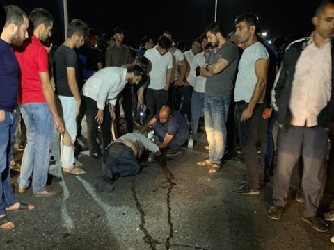 Bakı-Sumqayıt şossesində sərxoş piyada vuruldu