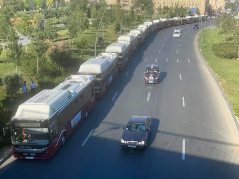 Bu istiqamətlərdə xəttə əlavə avtobuslar verilir - FOTO