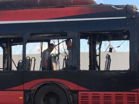 Sərnişin avtobusundakı yanğınla əlaqədar komissiya yaradıldı