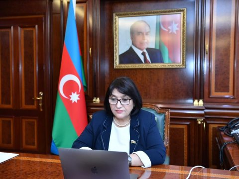Sahibə Qafarova Pakistanlı həmkarı ilə görüşdü - FOTO