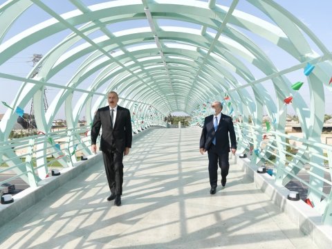 Prezident piyada keçidinin AÇILIŞINDA