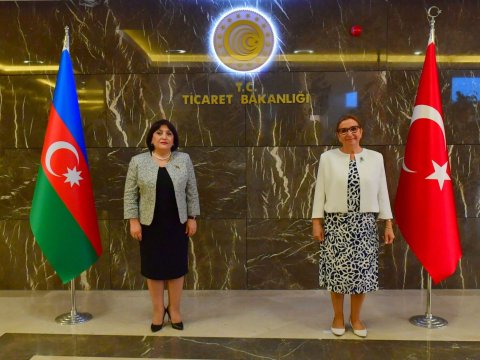 Sahibə Qafarova Türkiyənin Ticarət naziri ilə görüşüb - FOTO
