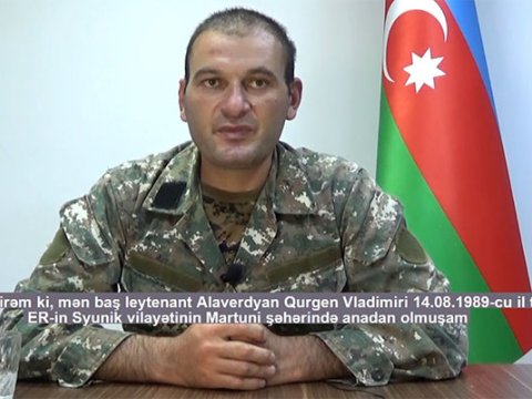 Erməni əsirin görüntülərini yayan hərbçilərin işi Prokurorluğa GÖNDƏRİLDİ