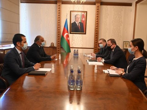 Ceyhun Bayramov Misirin Azərbaycandakı səfirini qəbul edib
