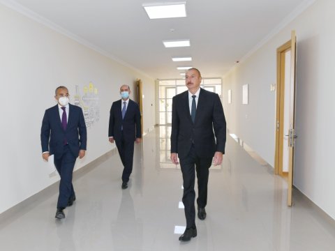 Prezident Sumqayıtda Peşə Təhsil Mərkəzinin AÇILIŞINDA