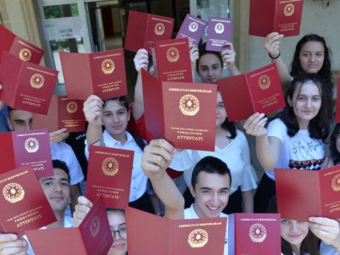 Bakı məktəblərini fərqlənmə attestatı ilə bitirənlərin SAYI