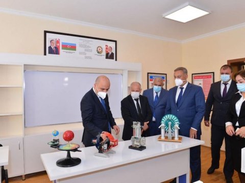 Heydər Əliyev Fondu tərəfindən Tovuz, Qazax, Salyan və Neftçalada inşa və təmir edilən məktəblər - FOTO