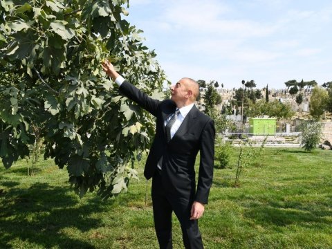 Prezident və birinci xanım Balaxanıda görülən işlərlə tanış oldu - YENİLƏNİB