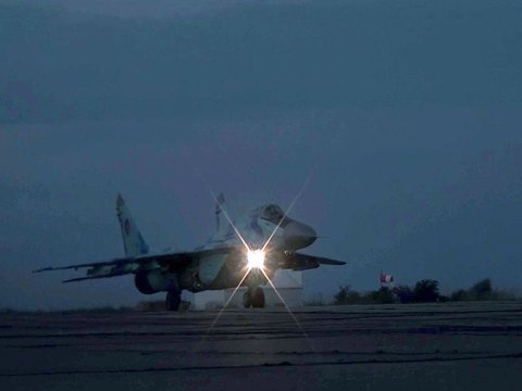 Hərbi Hava Qüvvələri gecə təlimləri keçirib - FOTO