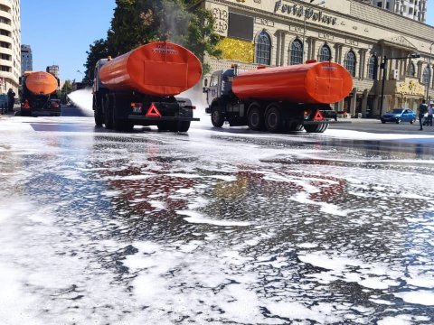 Bakının küçələri yenidən dezinfeksiya edilir