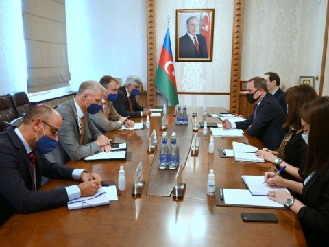 Ceyhun Bayramov Avropa İttifaqının Cənubi Qafqaz üzrə xüsusi nümayəndəsi ilə görüşdü