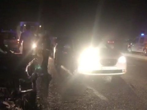 Bakıda iki avtomobil toqquşdu: xəsarət alan var