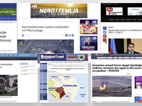 Macarıstan, Monteneqro, Serbiya, Bosniya və Hersoqovina mediasında Ermənistanın təxribatından yazılıb