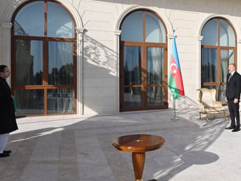 İlham Əliyev Pakistanın səfirini qəbul edib - FOTO