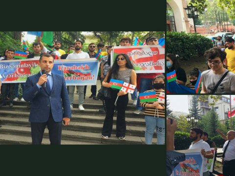 Tbilisidə Azərbaycan dövlətinə dəstək aksiyası keçirilib