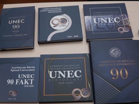 UNEC-in tədris və tədqiqat uğurlarının “pasportları” -  Yubiley kitabları - FOTOLAR