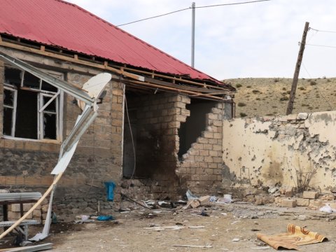 Bu gün Naftalan sakinləri yeniyetmə Şəhriyar və Fidanın şəhid olmalarının 7-ci günüdür