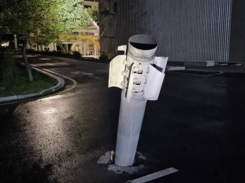 Mingəçevirə atılan raketlərdən biri İES-in yanına düşüb - FOTO