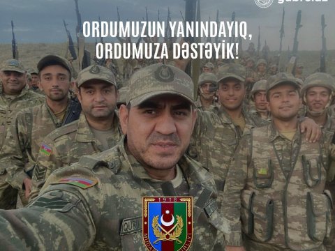 Gubre.az-dan silahlı qüvvələrə dəstək