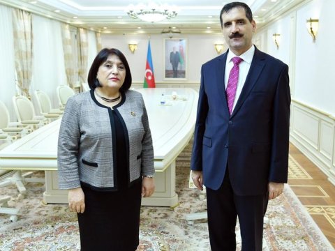 Sahibə Qafarova Türkiyənin ölkəmizdəki səfiri ilə görüşüb
