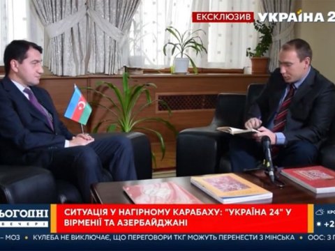 Prezidentin köməkçisi “Ukraina-24” telekanalına müsahibə verdi