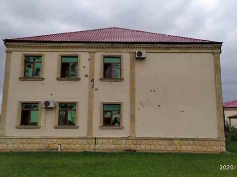 Ermənilər Horadizdə deputatın ofisini atəşə tutublar - FOTOLAR