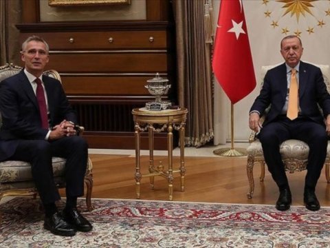 Ərdoğanla NATO baş katibi arasında görüş oldu