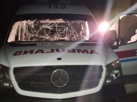 Düşmən Ağdamda təcili yardım maşınını atəşə tutdu