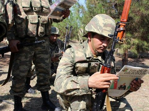 Mülki əhali və şəxsi heyət arasında təbliğat-təşviqat işləri davam edir