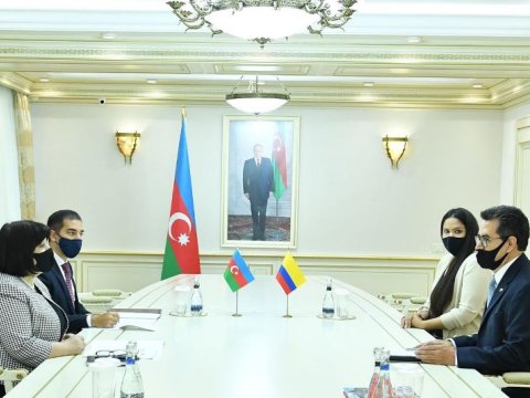 Sahibə Qafarova Kolumbiyanın Azərbaycandakı səfiri ilə görüşdü