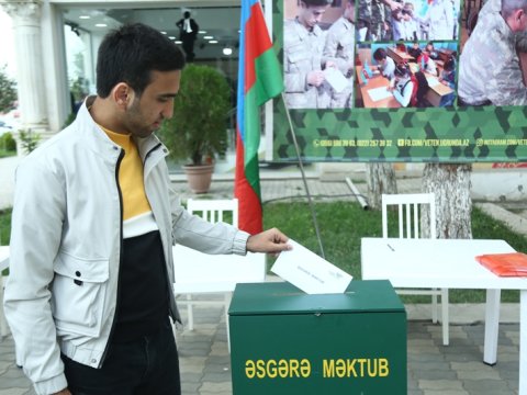 Gəncə gənclərindən “Əsgərə məktub” - FOTO