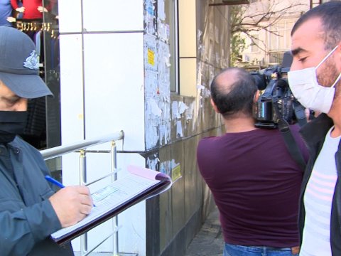 Bakıda karantin qaydalarına əməl etməyənər cərimələnib - FOTO