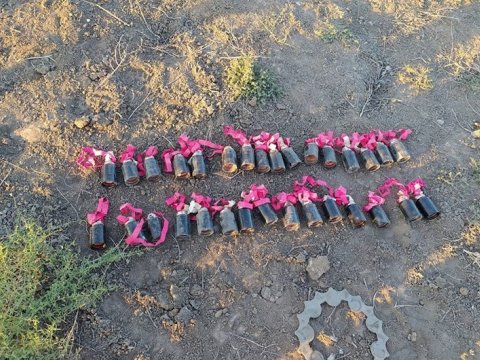 Ermənistanın Mingəçevirə atdığı ballistik hədəfin qalıqları - FOTO