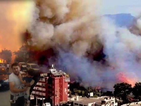 Türkiyədə dəhşətli yanğın yaşayış yerlərinə çatdı