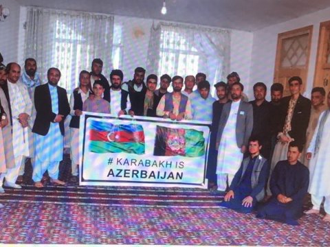 Əfqanıstanda yaşayan Azərbaycan türkləri Qarabağ aksiyası keçiriblər