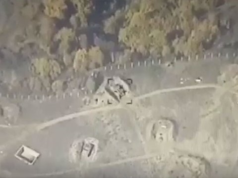 Ermənistan ordusunun KUB zenit raket kompleksi məhv edilib - VİDEO