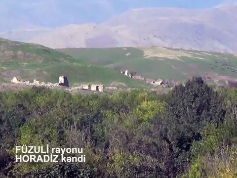 İşğaldan azad olunan Horadiz kəndinin görüntüləri yayıldı - VİDEO