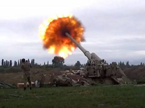Düşmən Ağcabədini də atəşə tutur
