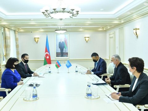 Sahibə Qafarova BMT nümayəndəsilə görüşüb