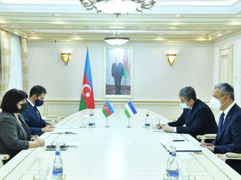 Sahibə Qafarova Özbəkistanın Azərbaycandakı səfirini qəbul edib