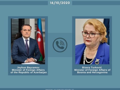 Ceyhun Bayramov və Bosniya və Herseqovinanın XİN rəhbəri arasında müzakirə