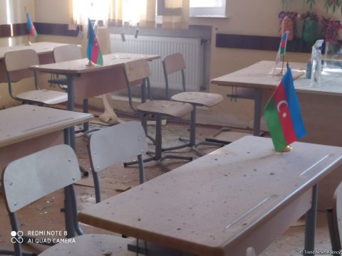 Ermənilər Tərtəri atəşə tutdu - orta məktəb dağıldı