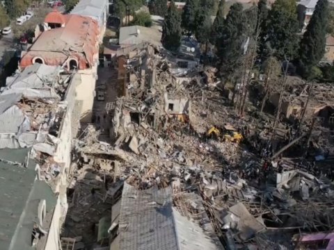Nazirlik: Gəncədə axtarış-xilasetmə işləri yekunlaşıb